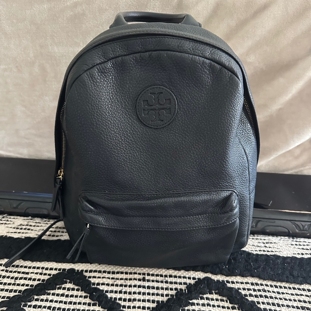Tory Burch Black Leather Back Pack